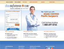 Tablet Screenshot of 1800mysurgeon.com